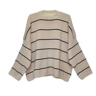 پلیور زنانه مدل بافت راه راه کد 1