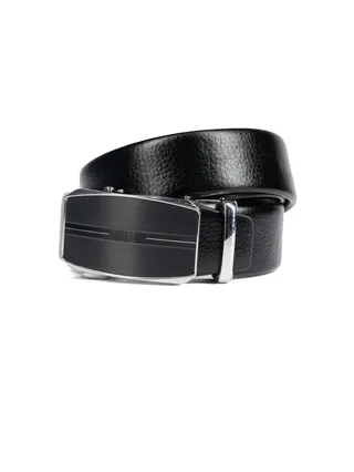 کمربند چرم مشکی ریلی 3