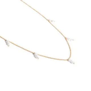 گردنبند طلا 18 عیار زنانه با زنجیر حلقه‌ای (فلامینگو) سایا گلد مدل لیالی کد wn1302