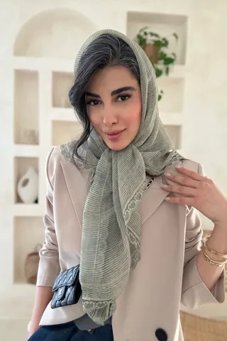 روسری حریر دور گیپور کد 513
