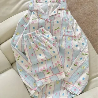 ست پیراهن شلوار استین بلند کد6820