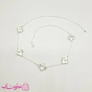 گردنبند زنانه ونکلیف فول آبکاری نقره کیفیت مستر کد 430