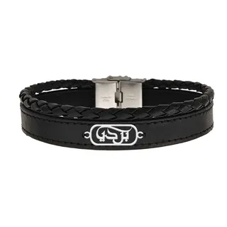 دستبند نقره مردانه لیردا مدل بردیا کد ght000356