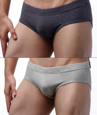 شورت مردانه اسلیپ کمر تخت لیفه ای راه راه_ بسته 2عددی