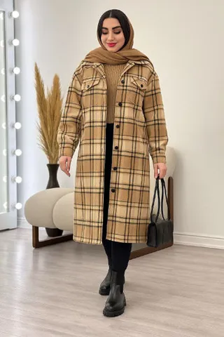 مانتو پشمی بلند کد 94899