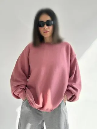 سویشرت دورس وارداتی (گلبهی)