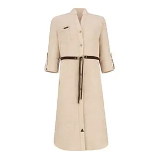 مانتو زنانه السانا مدل محنا کد 207809 رنگ شیری