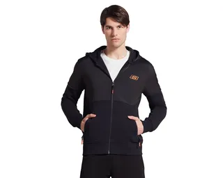 Skechersکت غیر رسمی M Lw Fleece Pop Up Detailed Full Zip Hoodie Sweatshirt