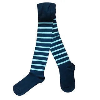 جوراب شلواری دخترانه الایو مدل لوپیل راه راه 2 رنگ...