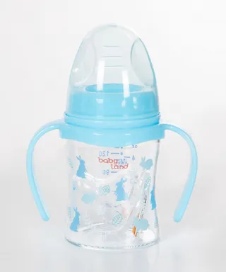 شیشه شیر پیرکس ارتودنسی بی بی لند Baby Land مدل 502 حجم 150 میلی لیتر