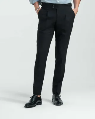 شلوار پارچه ای سگک دار کد 2131