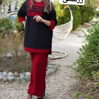 تونیک شلوار کرکره ای زیبا