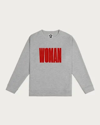 WOMEN RED WOMAN COTTON SWEATER