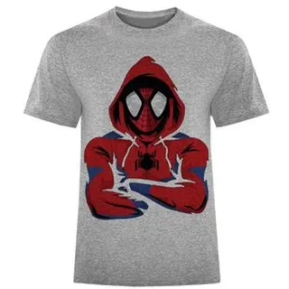 تیشرت آستین کوتاه مردانه طرح مرد عنکبوتی کد F609
