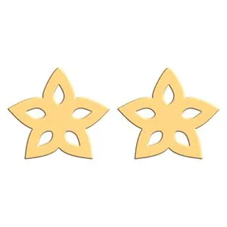 گوشواره طلا 18 عیار زنانه فرشته طرح گل WEL-000191