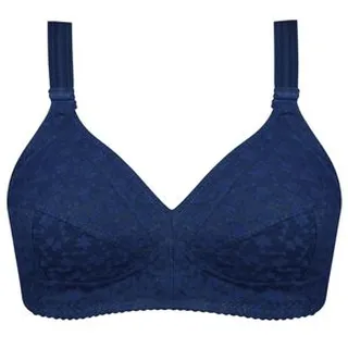 سوتین زنانه ماییلدا مدل شکوفه بدون فنر کد 5054 رنگ سرمه ای