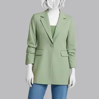 مانتو کتی زنانه ریسانی مدل 5262 رنگ سدری