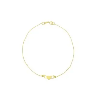 پابند طلا 18 عیار زنانه ترابی گالری مدل قلب GAN009