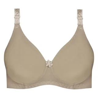 سوتین زنانه پانیذ مدل فنردار کد 66386 رنگ کرم