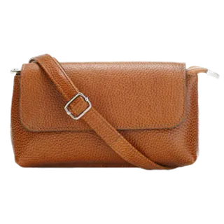 کیف دوشی زنانه چرم طبیعی مدل بهسا کد 1571