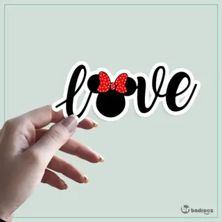 استیکر love-میکی موس