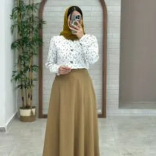 دامن سارگل نسکافه ای