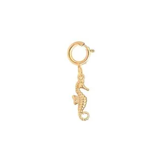 آویز گردنبند طلا 18 عیار زنانه ماوی گالری طرح اسب دریایی