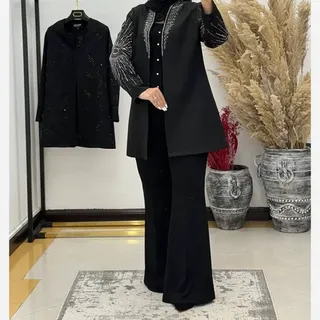 کت مجلسی نگین کاری شده سایزبندی 