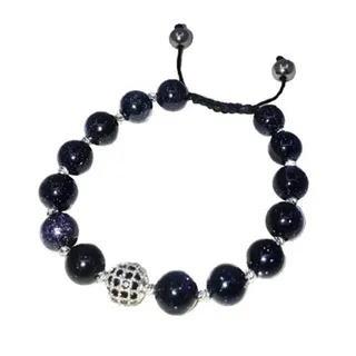 دستبند سنگ و طلا 18 عیار زنانه دوست خوب کد dk167