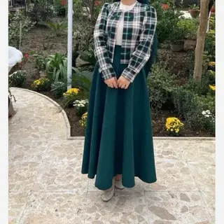 کت دامن فرحزاد جنس کت چهارخونه درجه یک دامن مخمل درجه یک
