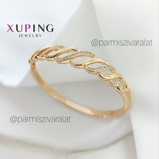 دستبند النگویی طرح طلای ژوپینگ ثبات رنگ عالی و ضدحساسیت 