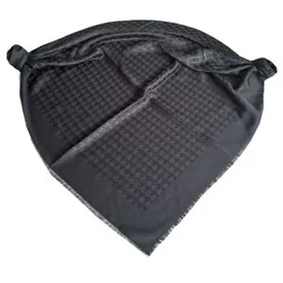 روسری زنانه مدل  نخی ژاکارد اداری رسمی پیچازی چهار فصل قواره بزرگ 140 دور ریش کد 1