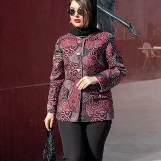 کت ژاکارد زنانه کد 1410