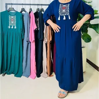 پیراهن نخی شسته تارا  