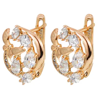 گوشواره زنانه ژوپینگ مدل پروانه کد AAC866