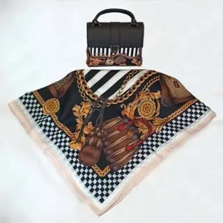 ست کیف و روسری فندی