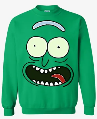 سویشرت طرح ریک و مورتی | Pickle Rick Face Men’s sweatshirt