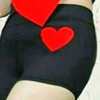 شورتک مشکی قلب مخمل