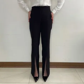 شلوار زنانه چاکدار مشکی سالیان (Salian)