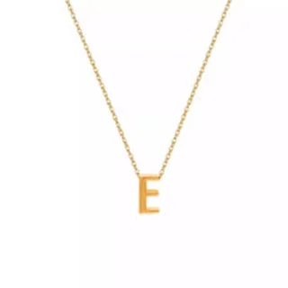 گردنبند طلا زنانه طرح حرف E