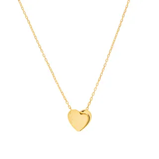 گردنبند طلا 18 عیار زنانه با زنجیر حلقهای (فلامین...