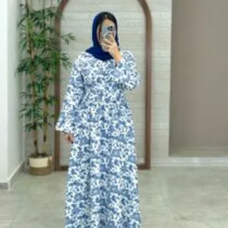 پیراهن گلستان آبی