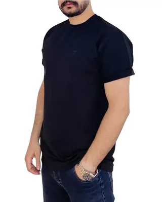 تی شرت مردانه بیسیک مشکی دیورسو Diverso کد 4651