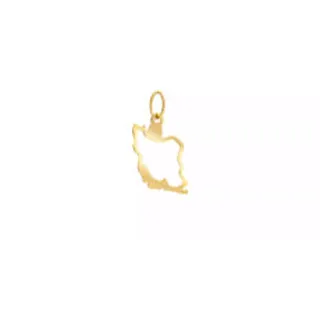 آویز طلا زنانه طرح نقشه ایران