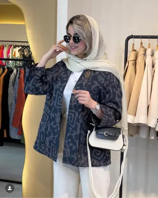 کت ژاکارد یقه شال دار مشکی 120517