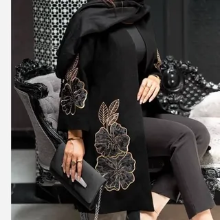مانتو گلرخ مخمل شنل و گلدوزی تنخور عالی کیفیت تضمینی