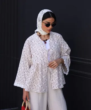 مانتو گلدار M41020