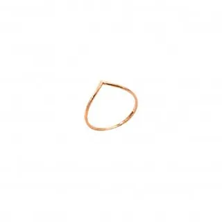 انگشتر طلا 18 عیار زنانه الی گالری مدل رینگ دلبری سایز 55