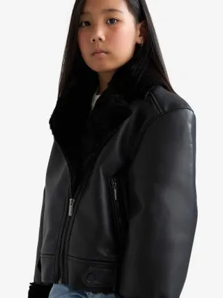 کاپشن دخترانه مشکی دفکتو