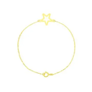 پابند طلا 18 عیار زنانه ترابی گالری مدل ستاره GAN018